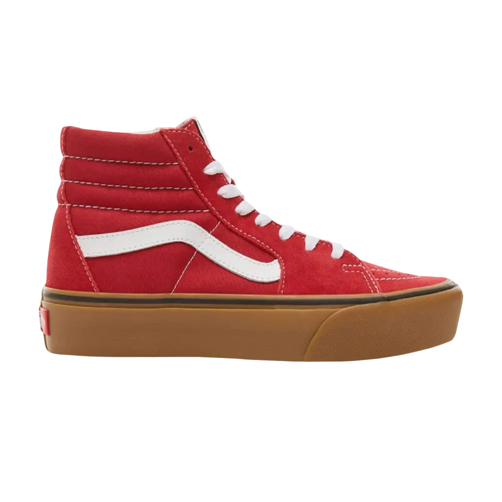 

Кроссовки Sk8-Hi Platform 2.0 Vans, красный