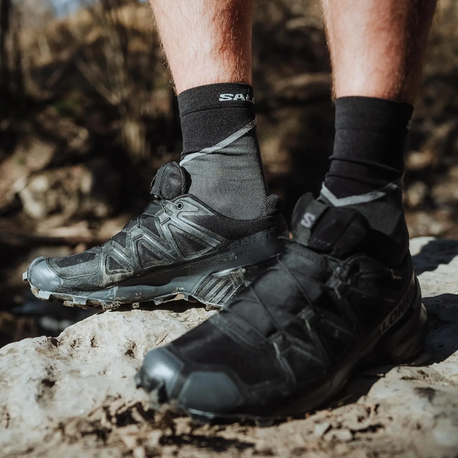 Кроссовки для трейлраннинга Salomon, Black/Black/Phantom — фото 2
