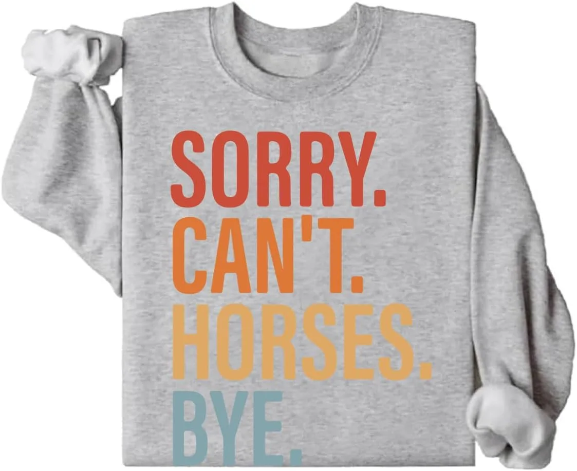 

Толстовка Sorry Can't Horses Bye Cynvor