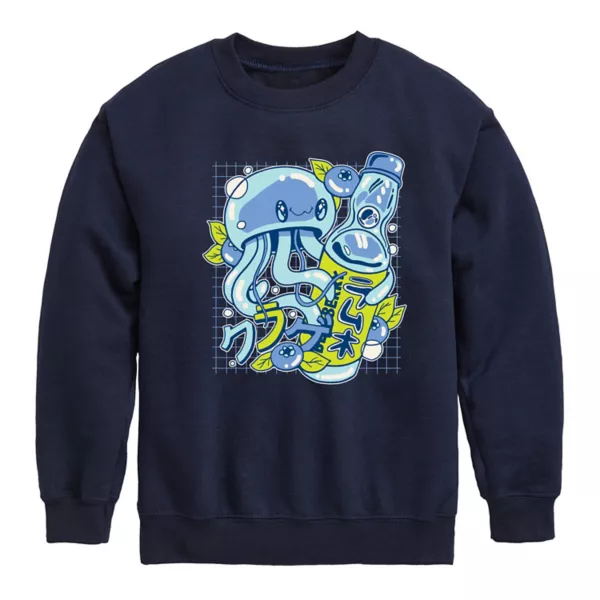 

Флисовая толстовка Ramune с медузой для мальчиков 8–20 лет Licensed Character, синий