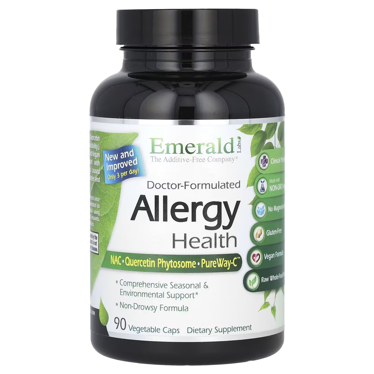 

Добавка Emerald Laboratories Allergy Health, 90 растительных капсул