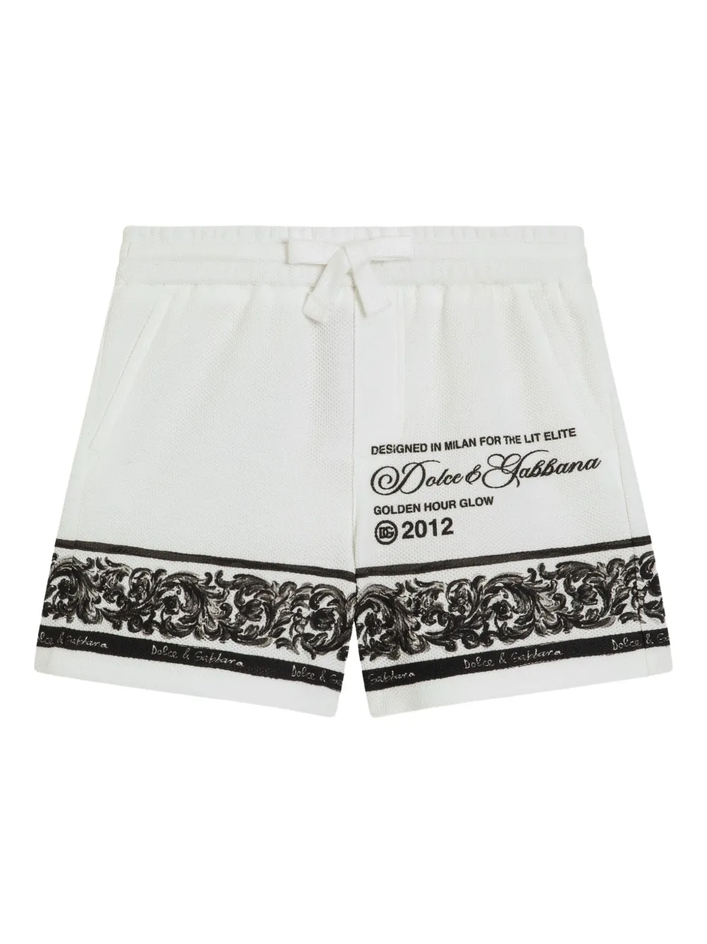 

Шорты с логотипом Dolce & Gabbana Kids, белый