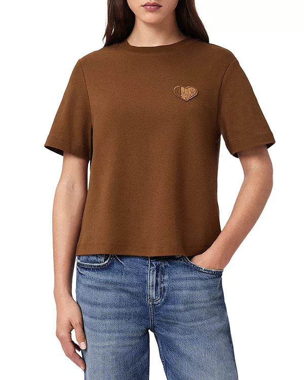 

Футболка Lover Lisa Allsaints, коричневый