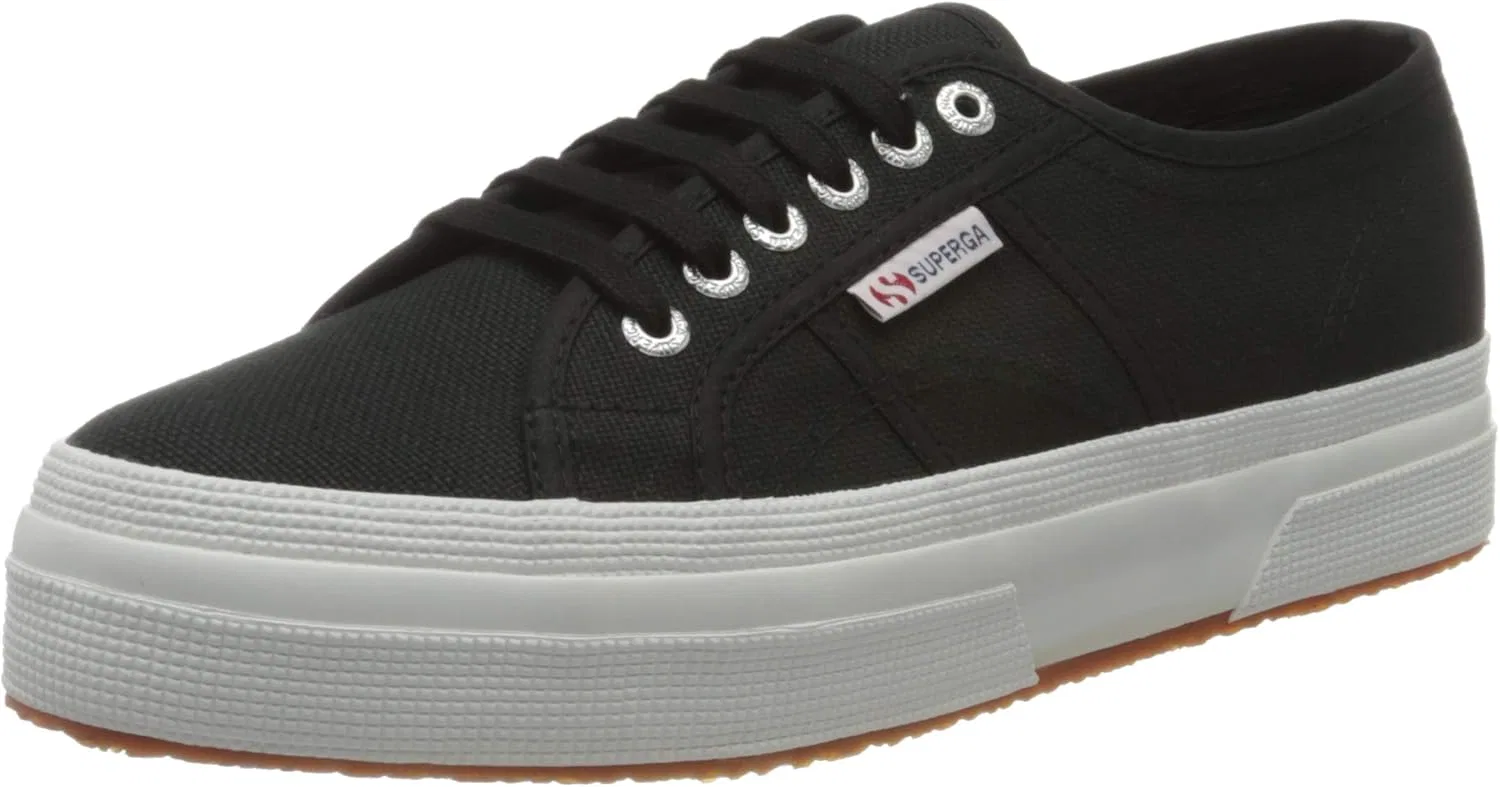Гимнастические кроссовки Superga Unisex 2736-cotu Dbl3, Black Fwhite F83