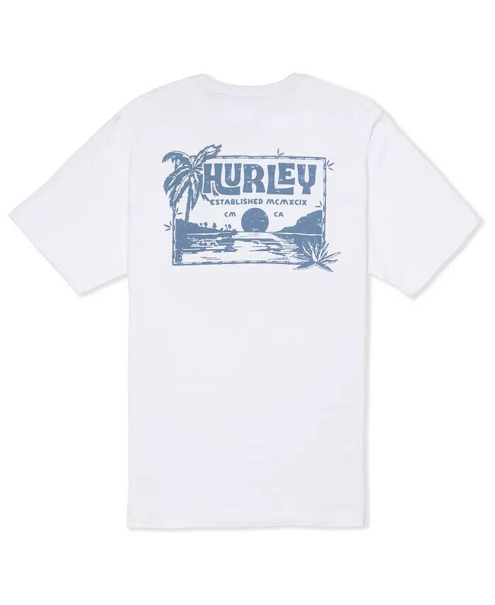 

Мужская повседневная футболка с коротким рукавом Island Vibes Hurley, белый