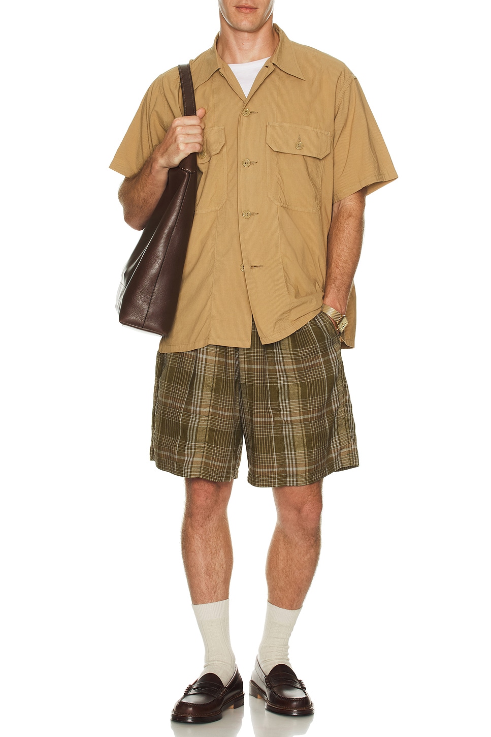 

Шорты для зала сетчатые в клетку Beams Plus, Olive Plaid