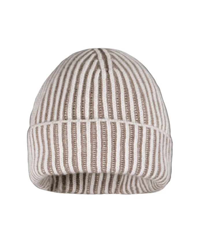 

Английская ребристая вязаная шапка Moorer, белый