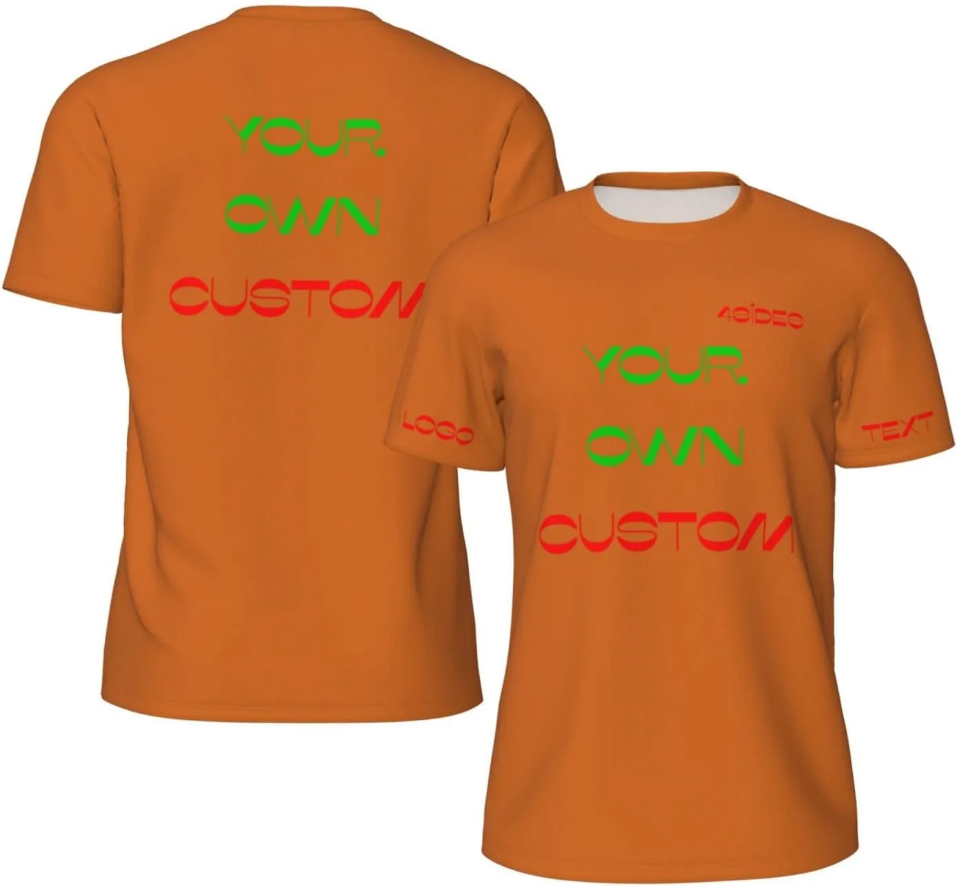 

Футболка Custom с принтом на 4 сторонах