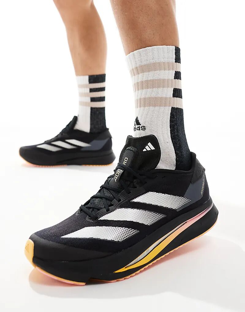 

Кроссовки adidas Running Adizero SL2 черного цвета с оранжевым adidas performance
