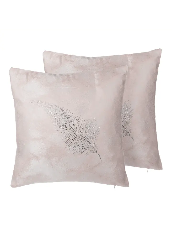 

Декоративная подушка Beliani 2er Set Deko SILENE, цвет rosa/silber