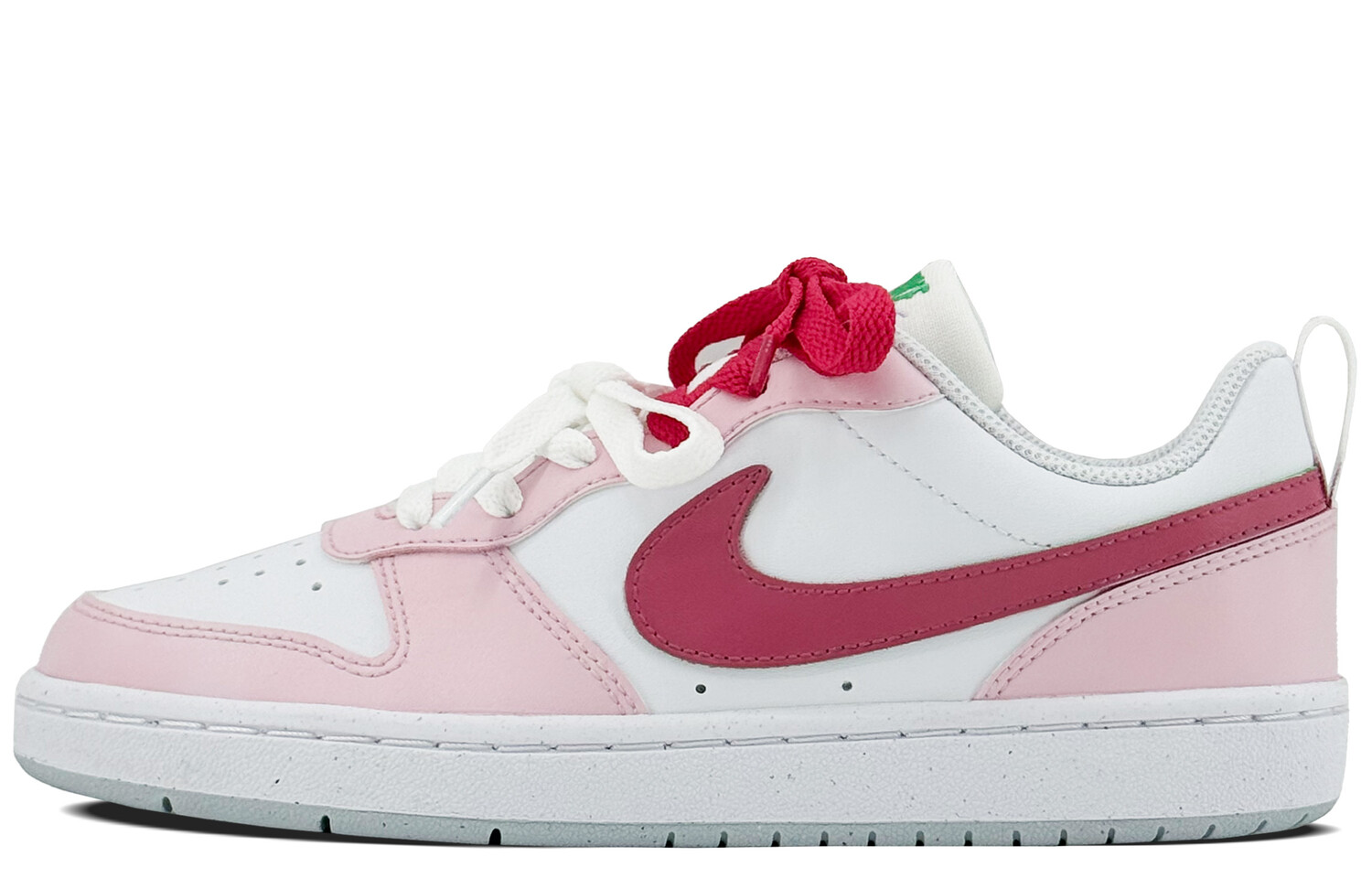 

Кроссовки Nike Court Borough Skateboarding Shoes Women's Low-top Pink/white, цвет Goddess powder