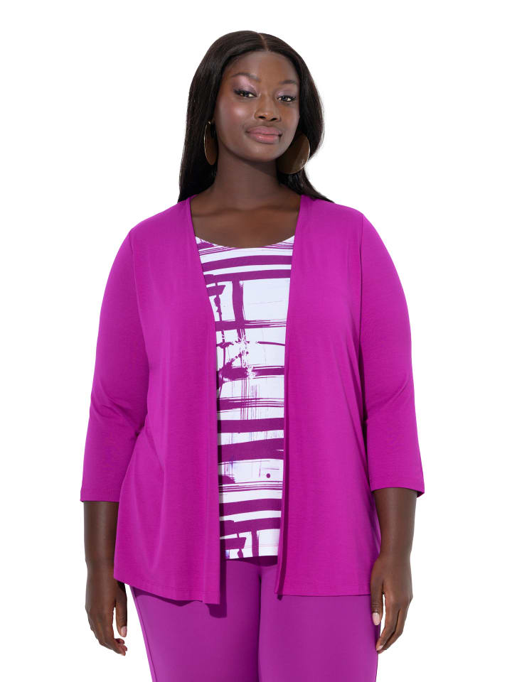 

Ulla Popken Футболка ягодного цвета, Фиолетовый, Ulla Popken Футболка ягодного цвета