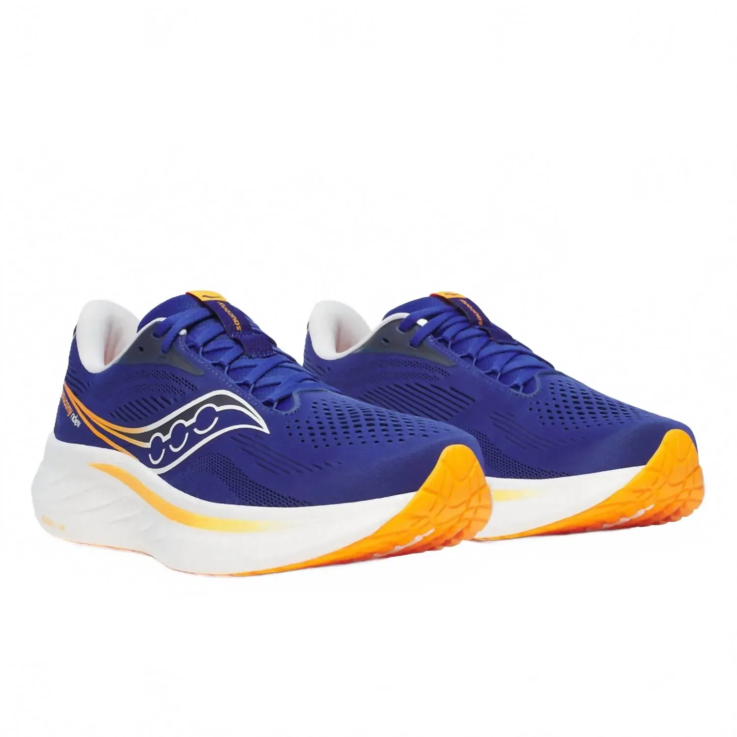SAUCONY Мужские беговые кроссовки Ride 18 в цвете Azurite/peel — фото 3