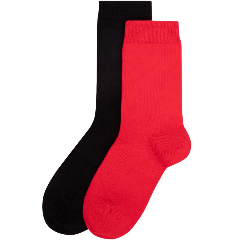 

Женские носки CALVIN KLEIN до середины голени, 2 пары, 968-Space Black/Tomato Red