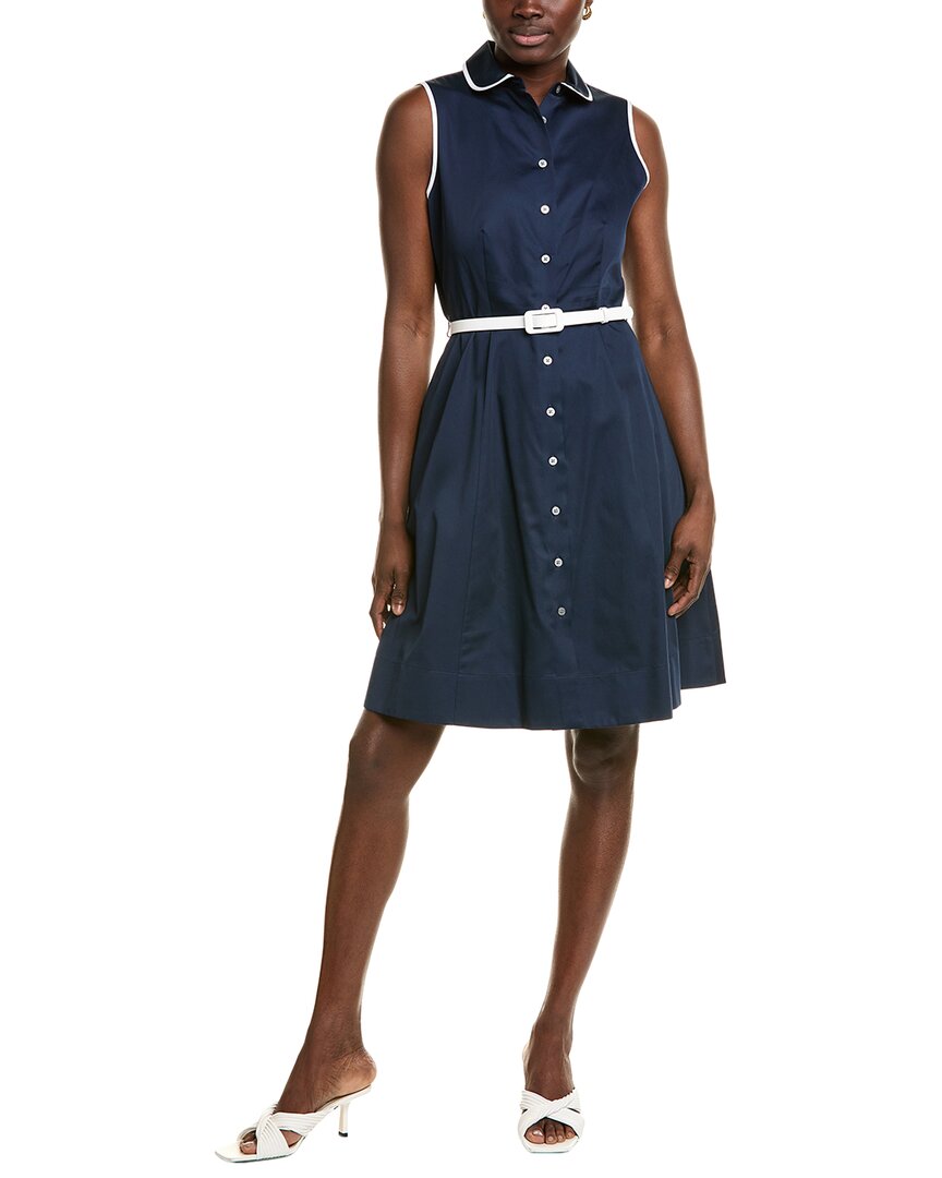 

Брукс Бразерс Поясное платье-рубашка Brooks Brothers, синий