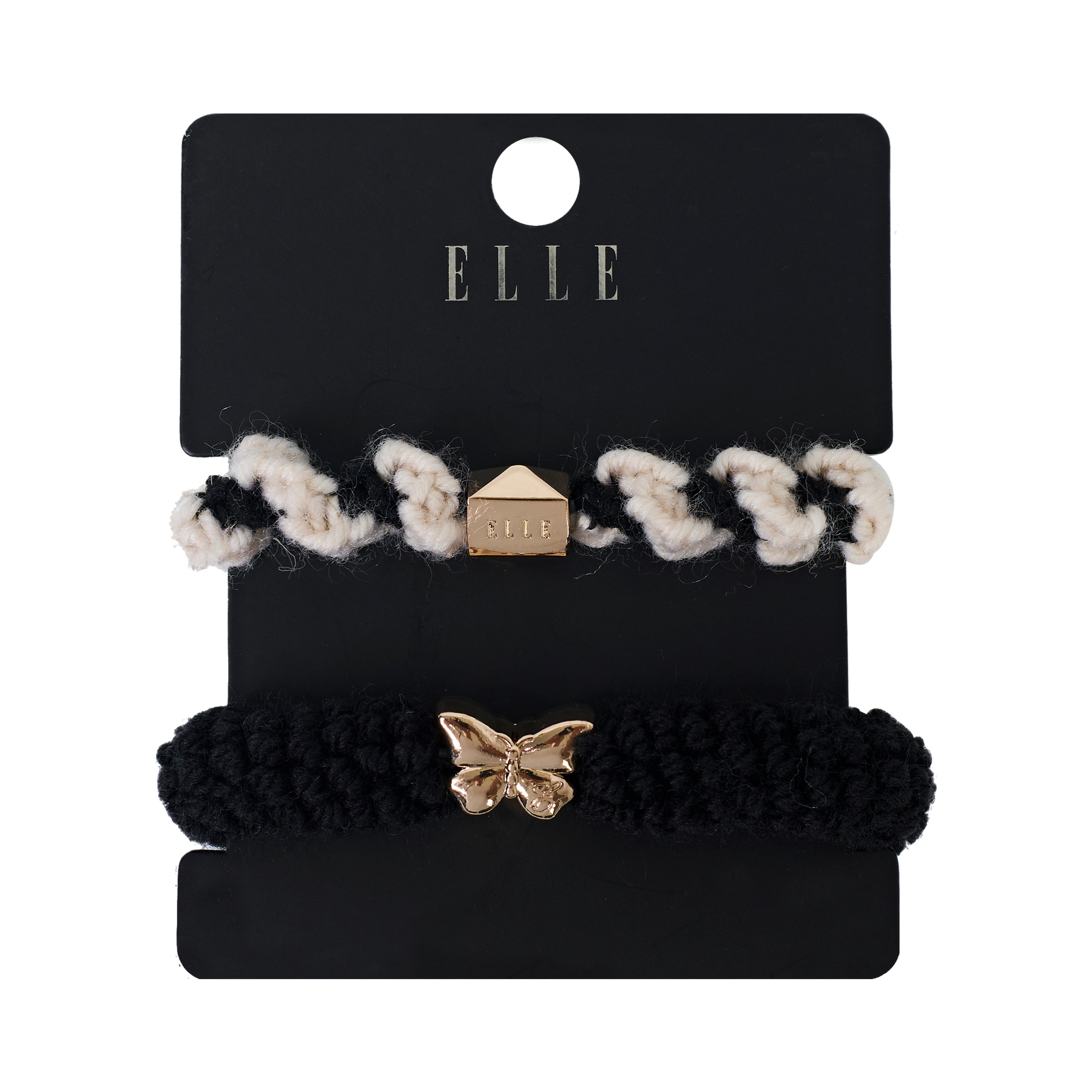 

Резинка для волос из полиэстера для женщин ELLE, soft бежевый