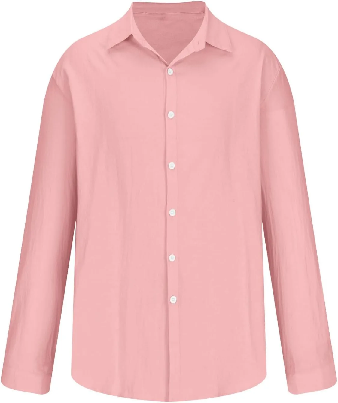 Летняя рубашка для мужчин, Long Sleeve, Breathable, Casual, Loose — фото 4