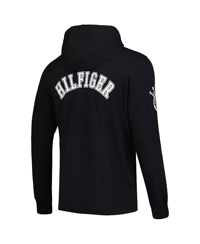 Мужская черная толстовка с длинным рукавом Jacksonville Jaguars Morgan Tommy Hilfiger — фото 3