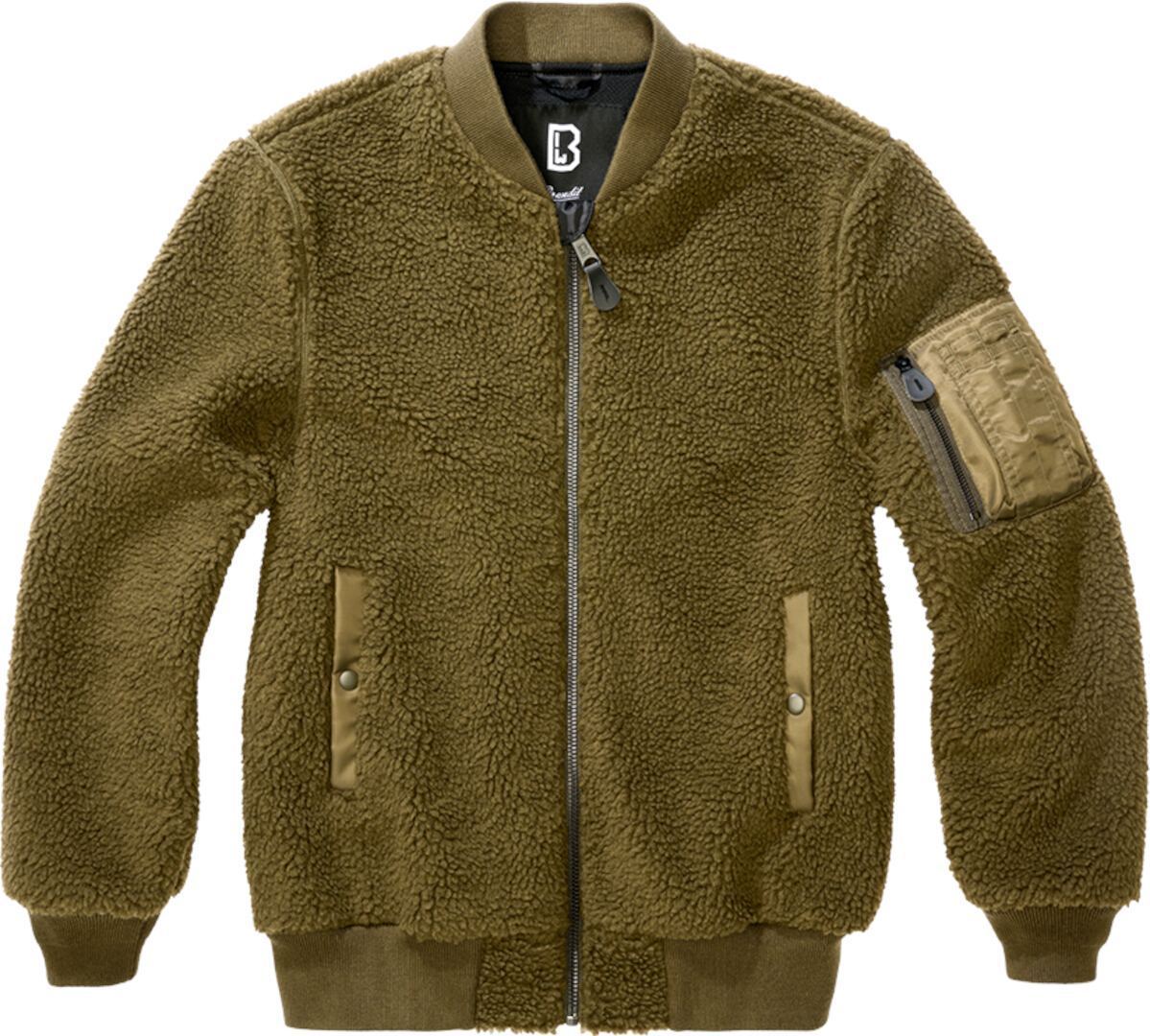 

Куртка Brandit MA1 Sherpa Teddy Fleece Jacket, оливковый