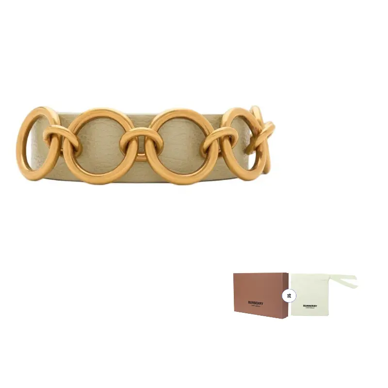 

Burberry Кожаный ремень Ring, Beige