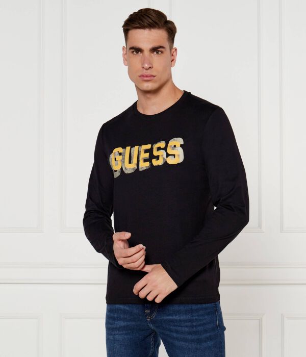 

Лонгслив Slim Fit Guess Jeans, черный