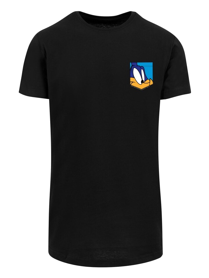 

Футболка F4NT4STIC Looney Tunes Road Runner Face Faux Pocket, черный