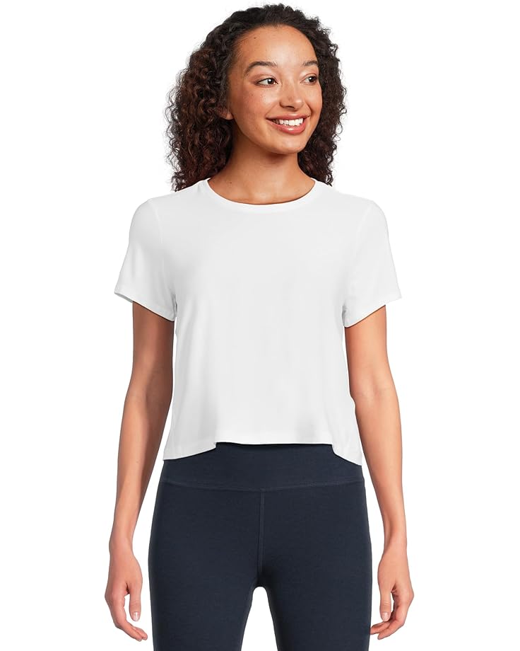 

Футболка Beyond Yoga Featherweight Supreme Cropped Tee, цвет Cloud White