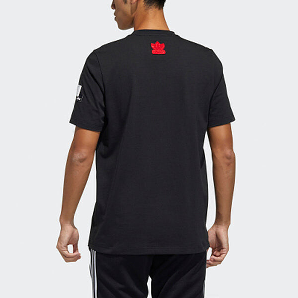 Футболка оригинальные vday tee un sports casual men Adidas, черный — фото 4