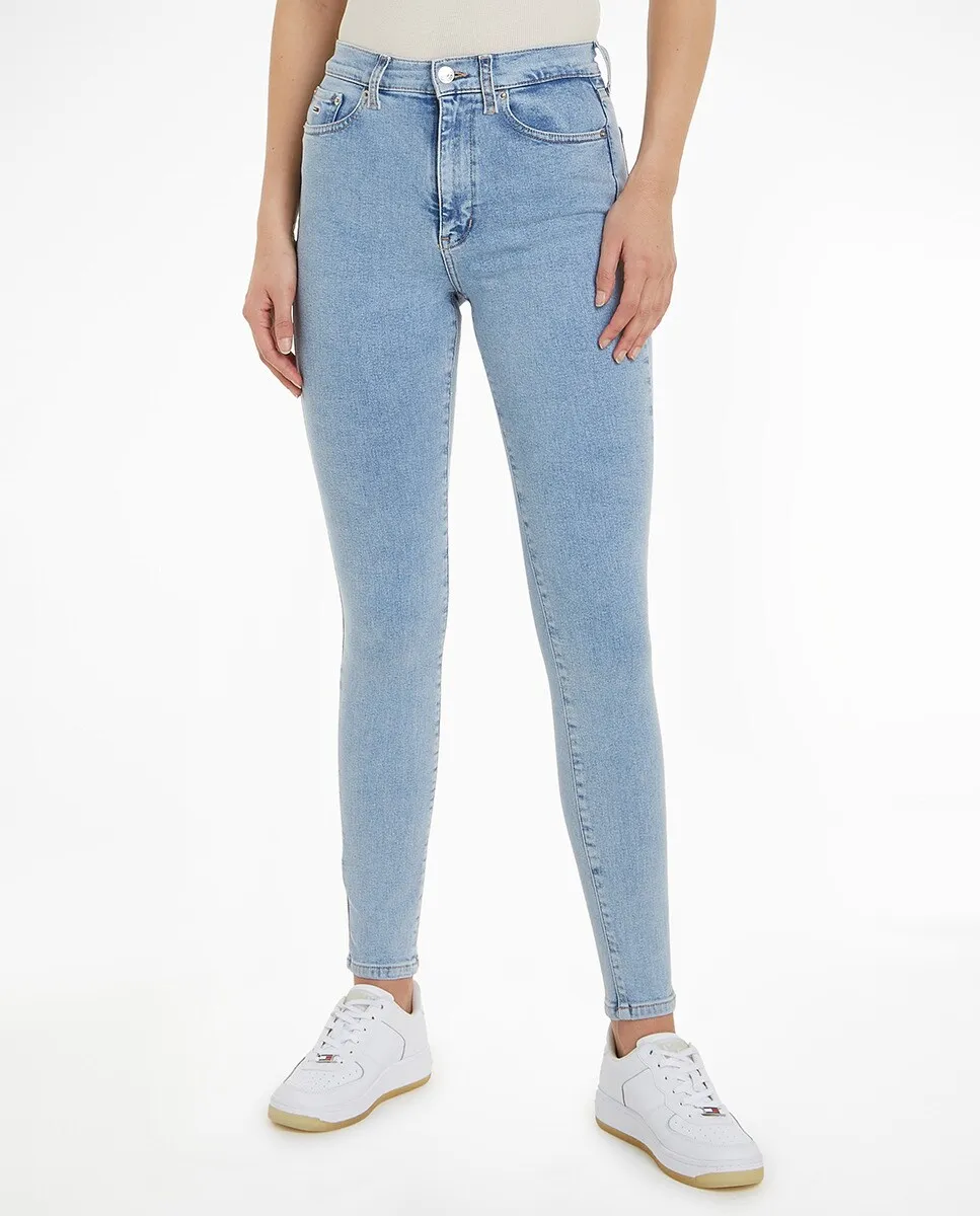 

Женские джинсы Sylvia с высокой талией Tommy Jeans, голубой