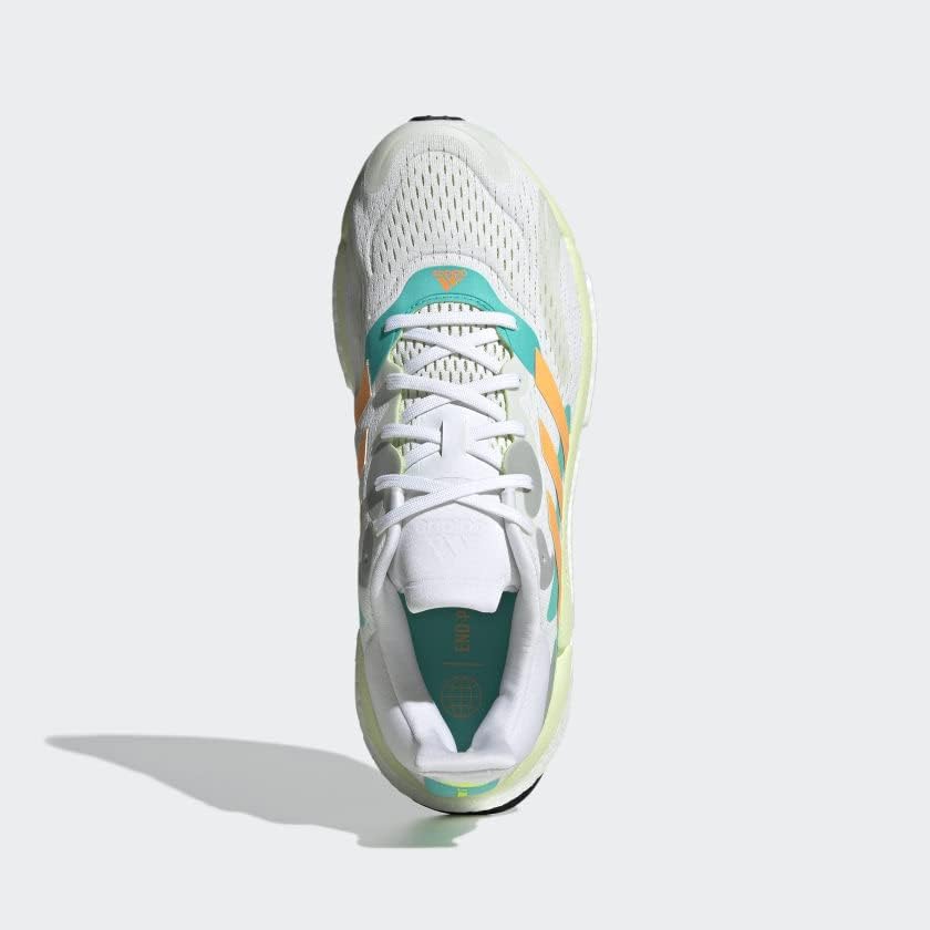 Мужские низкие кроссовки adidas Solar Boost 4, белый/оранжевый/мятный — фото 2