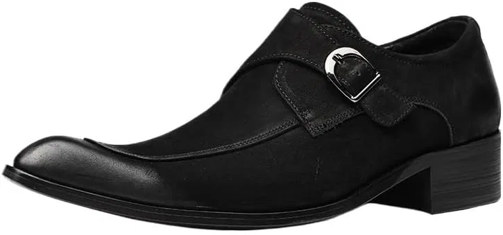 Лоферы мужские из замши, кожа, Luxury Suede, Black UOPYNE