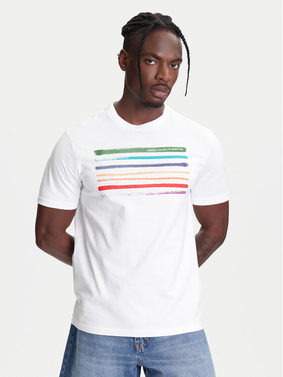 

Футболка свободного кроя 3BL0U10AG United Colors Of Benetton, белый