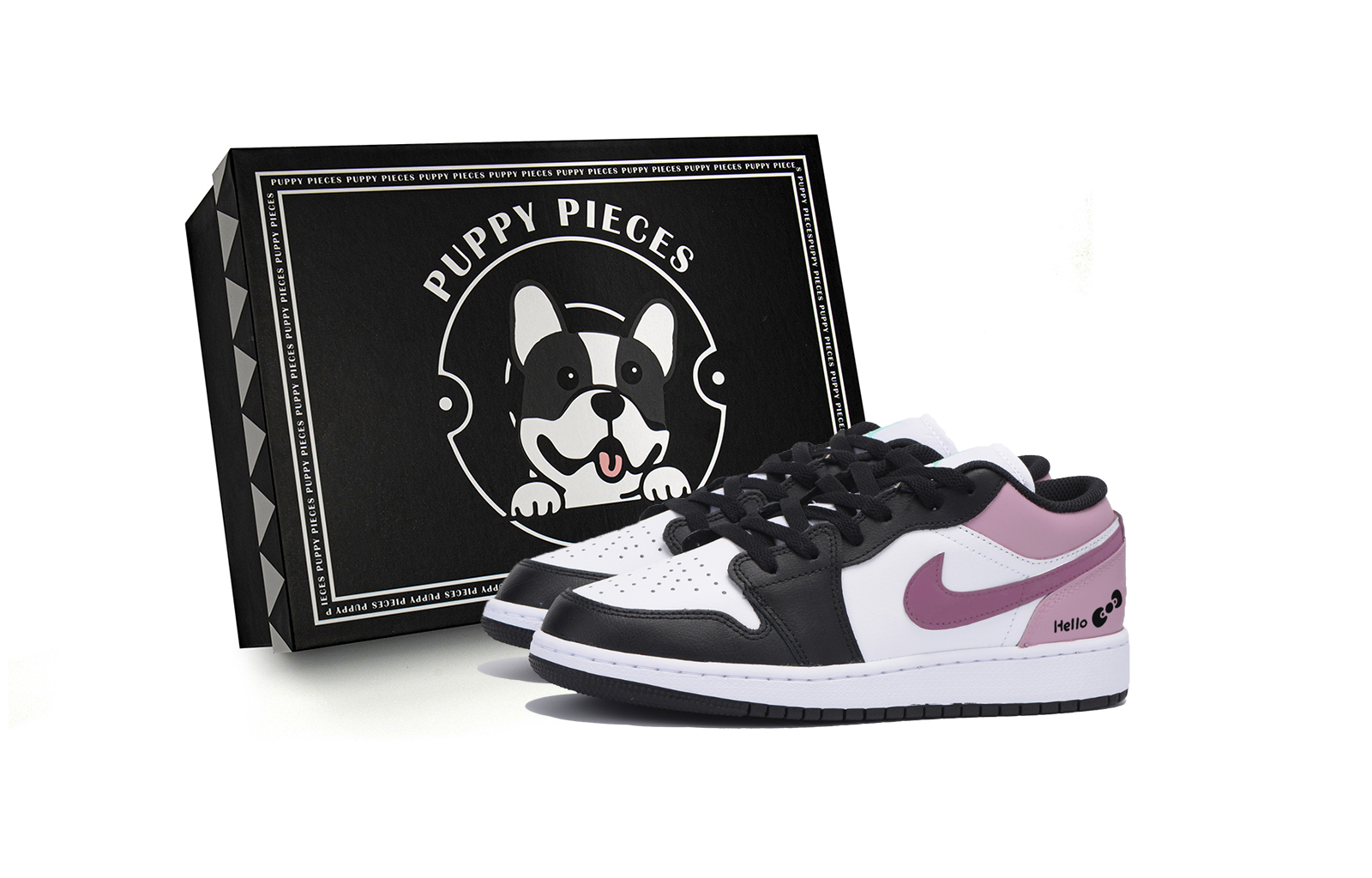 

Jordan Баскетбольные кроссовки Air 1 Low Top Vintage, мужские, белые, розовые