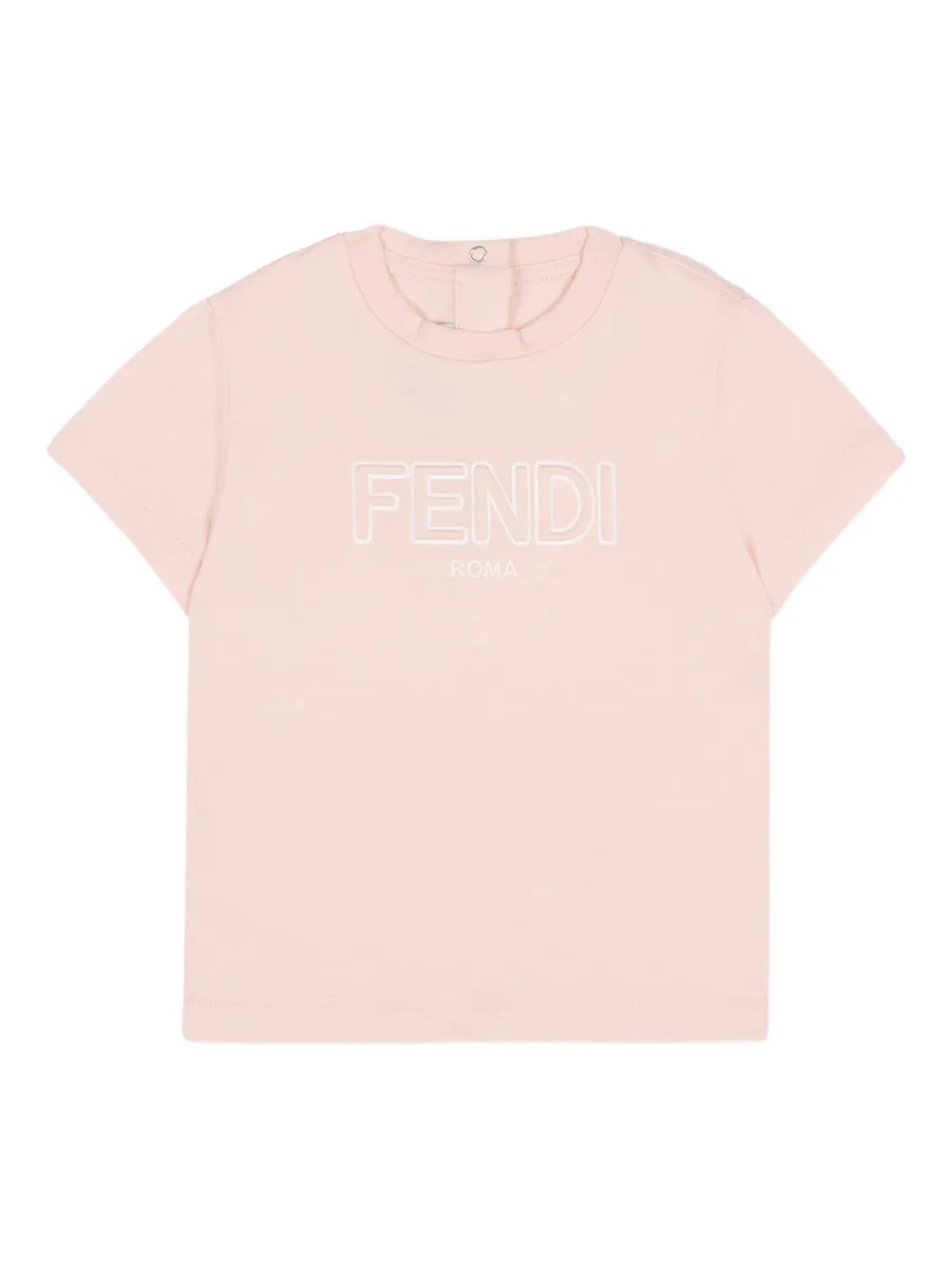 

Футболка с логотипом FENDI KIDS, розовый