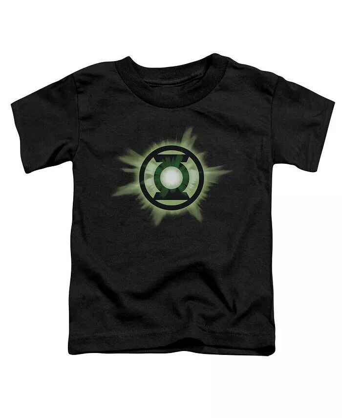 

Футболка с короткими рукавами Green Glow для девочек-малышей / для девочек Green Lantern, черный