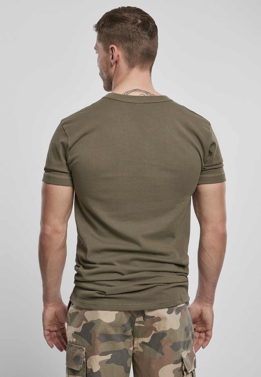 Классическая футболка Brandit Shirt, оливковый — фото 4