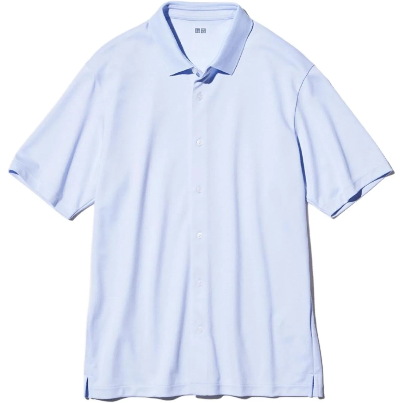 Футболка-поло unisex AIRism UNIQLO, светло-голубой