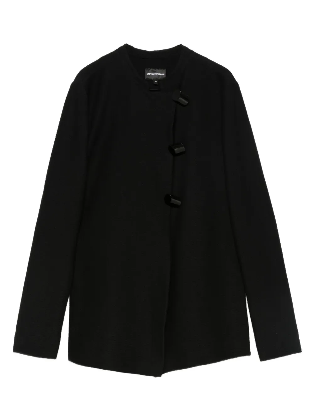 

Куртка с асимметричной застежкой EMPORIO ARMANI, черный
