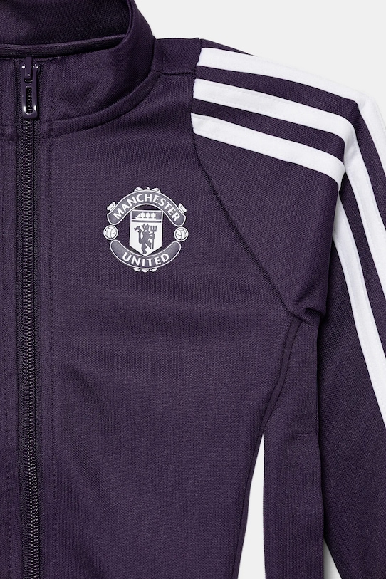 Детский спортивный костюм Manchester United Adidas Performance, фиолетовый — фото 4