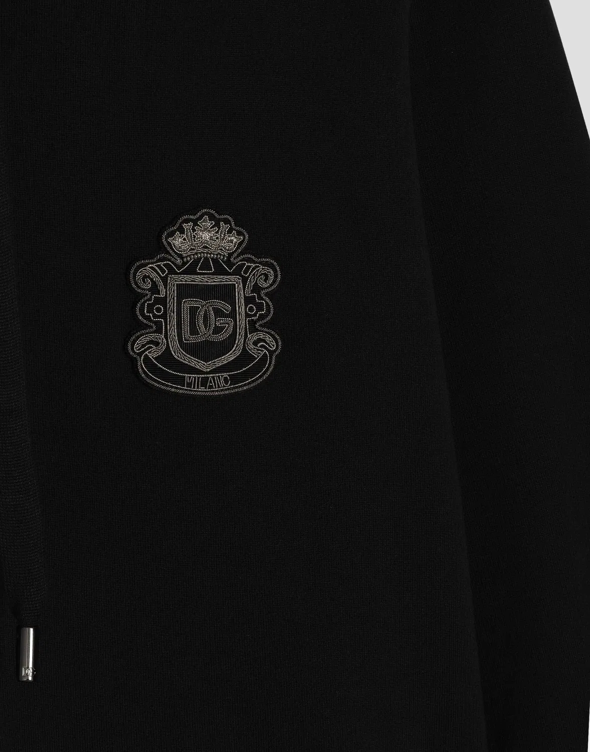 Трикотажная толстовка с геральдической нашивкой DOLCE & GABBANA, синий — фото 3