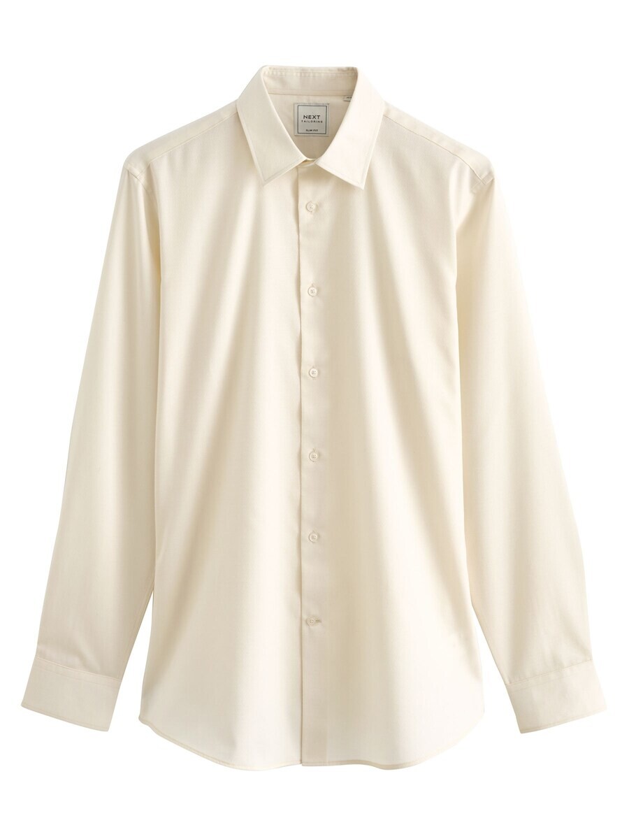 

Повседневная рубашка Next Slim fit Button Up Shirt, белый