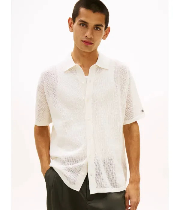 Рубашка loose fit Tommy Hilfiger, экрю