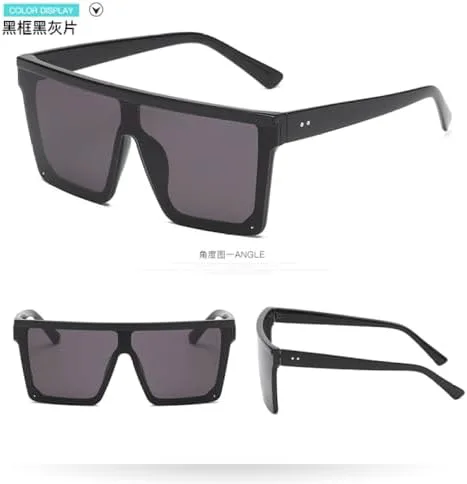 

Большие квадратные солнцезащитные очки без оправы для женщин, винтажные солнцезащитные очки в крупной оправе, модные солнцезащитные очки для женщин MTZJH, Silver