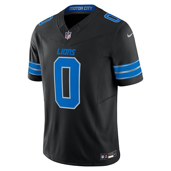 Футболка Detroit Lions 2nd Alternate Vapor FUSE Limited, черная, Jahmyr Gibbs Nike — фото 3