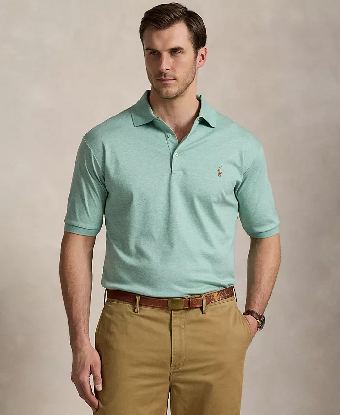 

Мужская хлопковая поло Big & Tall Classic Fit Polo Ralph Lauren, зеленый