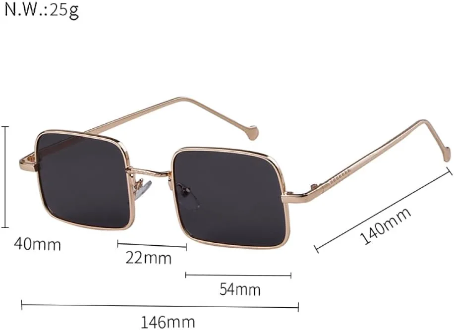 

Ретро-солнцезащитные очки квадратной формы из сплава для женщин и мужчин, винтажные, маленькие, прямоугольные, с прозрачными линзами цвета океана MTZJH, C7