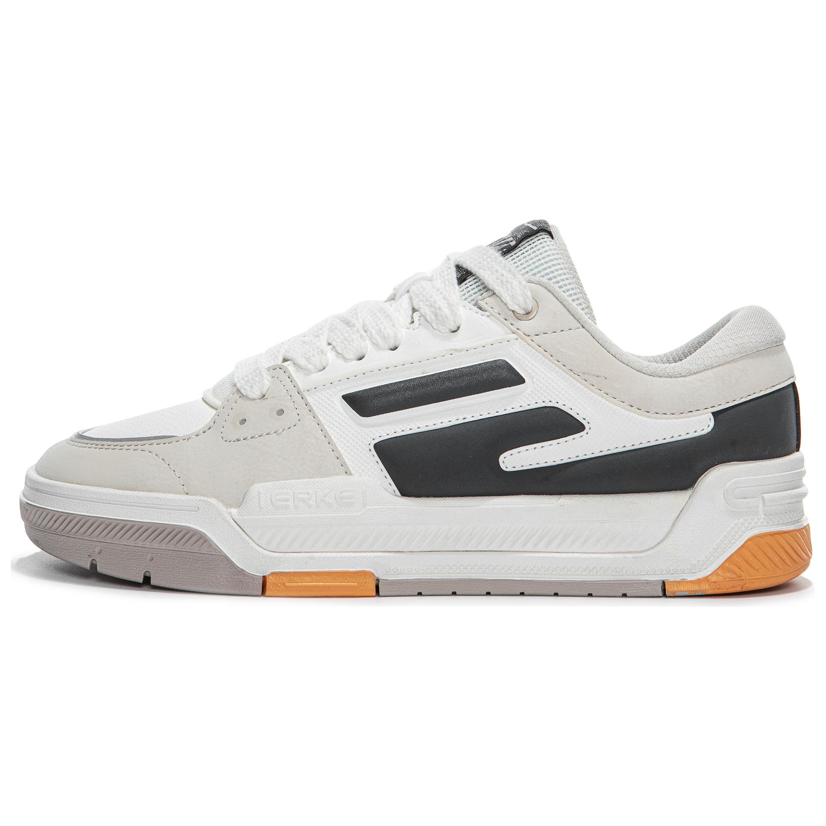 

Erke Низкие противоскользящие износостойкие кроссовки для скейтбординга, мужские, белые, серые