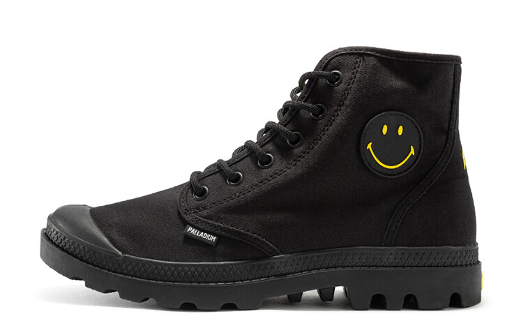 

Smiley X Pampa Canvas Shoes Unisex High-top Black Palladium