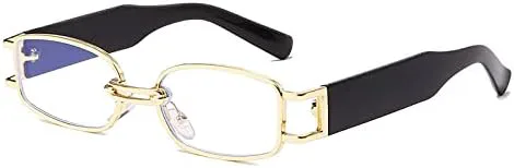 

Маленькие прямоугольные солнцезащитные очки для женщин в винтажном панк-стиле, мужские солнцезащитные очки с защитой от УФ-излучения UV400, прозрачные очки MTZJH, 2