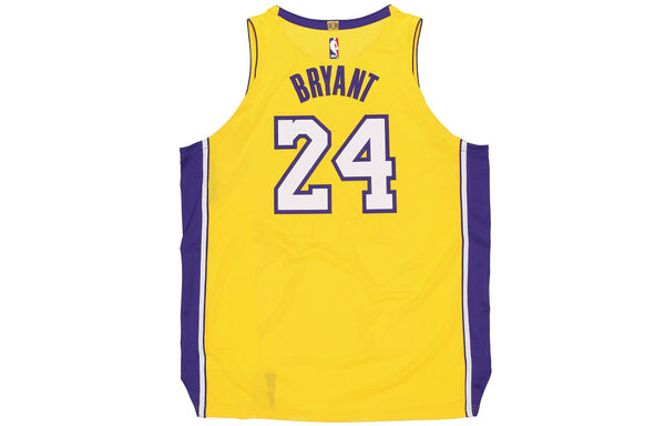 Майка Nike Icon Edition Authentic NBA Jersey Sports Basketball Jersey/Vest AU Player Edition Lakers Kobe 24 Yellow, желтый — фото 2